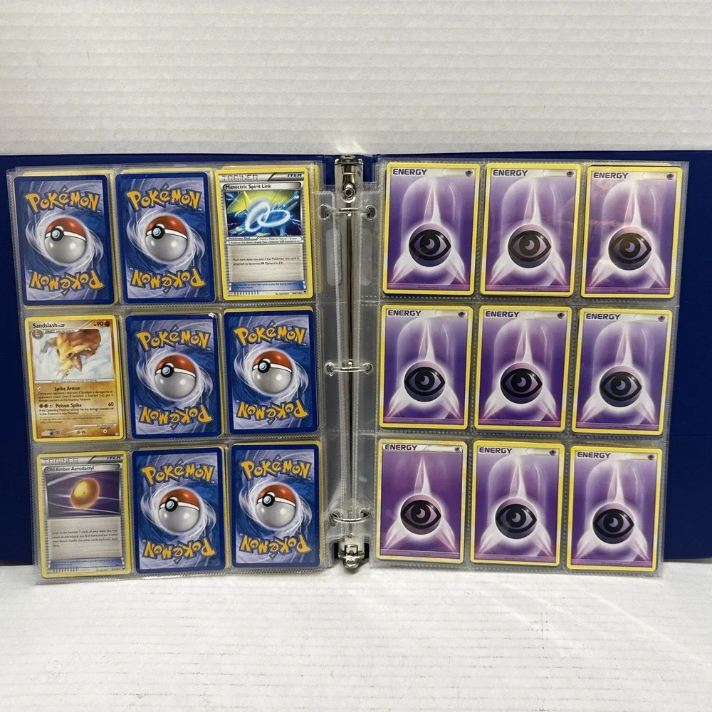 Pokemon Binder Lot Collection Of 185 Cards Illustration Rares Full Arts, Basics